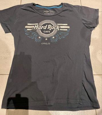 Origineel Damesmodel donkergrijs Hard Rock Cafe Oslo topdruk beschikbaar voor biedingen