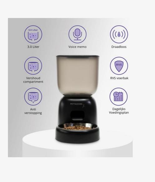 Pettadore Nutri Lite – Automatische Voerbak - Nooit Gebruikt, Dieren en Toebehoren, Kattenbakken, Nieuw, Ophalen of Verzenden