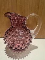 karaf  hobnail 1 liter klimchi kristal glas violet, Antiek en Kunst, Ophalen of Verzenden