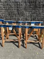 7x houten schragen, Ophalen of Verzenden, Gebruikt, 70 tot 120 cm