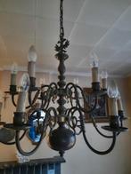 Kroonluchter in koper 12 lichtpunten, Ophalen, Zo goed als nieuw