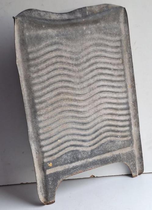 Très ancienne planche à laver en zinc, Antiek en Kunst, Antiek | Gereedschap en Instrumenten, Ophalen of Verzenden