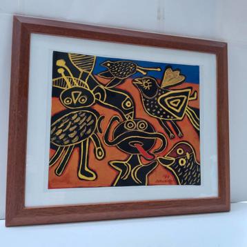 Corneille.  Ingelijste kunstreproductie 57 x47 cm beschikbaar voor biedingen