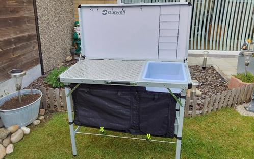 OUTWELL DRAYTON TABLE DE CUISINE DE LUXE, IMPECCABLE, Caravans en Kamperen, Kampeermeubelen, Zo goed als nieuw, Campingmeubel-accessoire