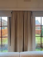 Gordijnen met verduistering, Huis en Inrichting, Stoffering | Gordijnen en Lamellen, Ophalen, 100 tot 150 cm, 200 cm of meer, Beige