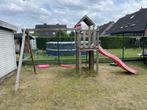 Speeltuig met 2 schommels en glijbaan, Ophalen, Gebruikt, Glijbaan