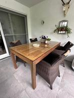 Tafel en stoelen van Gulliver, Tuin en Terras, Ophalen, Zo goed als nieuw, Rechthoekig, Hout