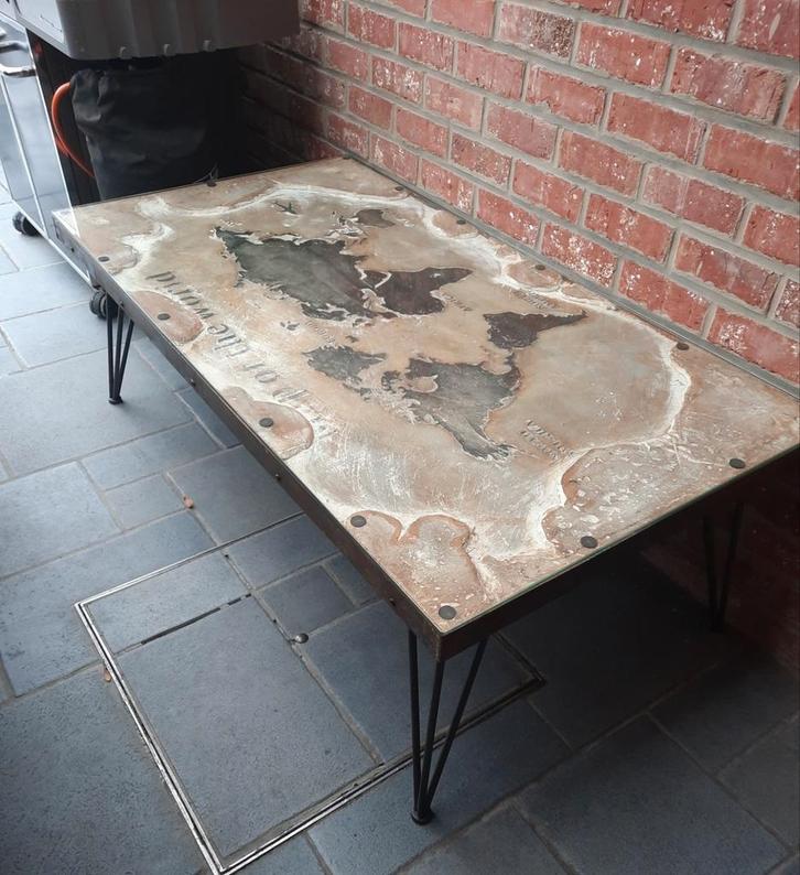 Industriéle salontafel, Maison & Meubles, Tables | Tables de salon, Comme neuf, Enlèvement