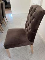 10 Velvet stoelen (zonder de tafel), Maison & Meubles, Chaises, Gris, Enlèvement, Cinq, Six Chaises ou plus, Utilisé