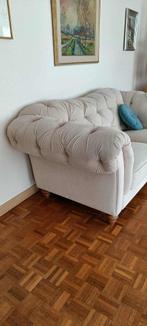 Stoffen gezellige, comfortabele zetel, Huis en Inrichting, Ophalen, Gebruikt, Tweepersoons, Rechte bank