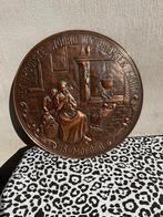 Koperen plaat met spreuk, Antiek en Kunst, Ophalen, Koper