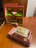 Roze picknickhuis en auto Sylvanian 5535, Kinderen en Baby's, Speelgoed | Poppenhuizen, Ophalen of Verzenden, Gebruikt, Poppenhuis