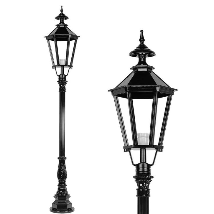 Lantaarn op paal Baambrugge L - 205 cm, Antiek en Kunst, Antiek | Verlichting, Ophalen of Verzenden