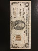 100 dollars USA 1929 jaar Zeldzaam, Postzegels en Munten, Bankbiljetten | Amerika, Los biljet, Ophalen of Verzenden, Noord-Amerika