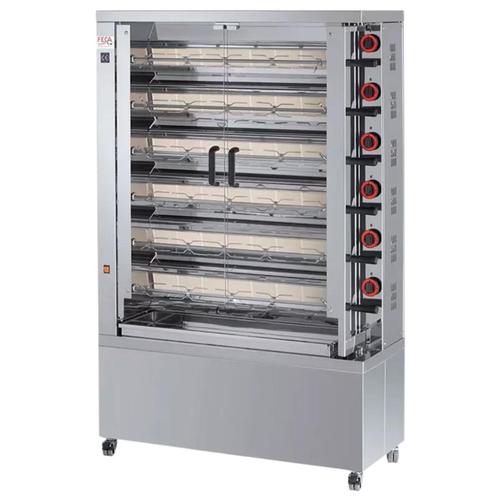 Rôtissoire verticale à gaz 6 broches 36 poulets, Zakelijke goederen, Horeca | Food, Snacks, Ophalen of Verzenden