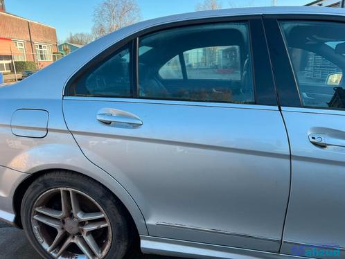 MERCEDES C KLASSE W204 zilver 775 rechts achter deur 2011-20, Auto-onderdelen, Carrosserie, Deur, Mercedes-Benz, Gebruikt
