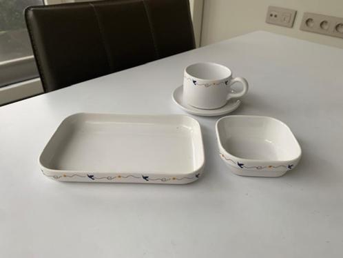 Sabena - porcelein - lijnvluchten - ontwerp Magritte, Verzamelen, Sabenasouvenirs, Zo goed als nieuw, Ophalen of Verzenden