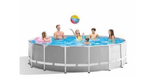 zwembad Intex Frame pool rond, Tuin en Terras, Zwembaden, Gebruikt, Opzetzwembad, 80 tot 120 cm, Rond, Ophalen