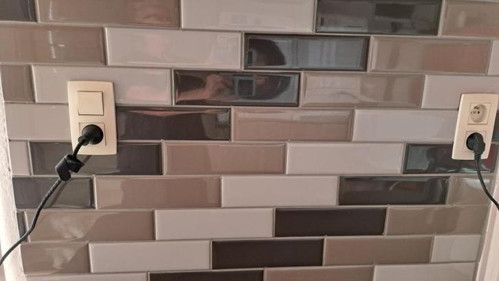 1,2 m2 Metro muur tegels, Doe-het-zelf en Bouw, Tegels, Nieuw, Ophalen