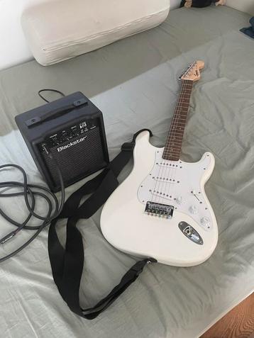 elektrische gitaar met versterker 