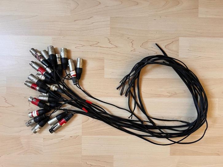 Diverse connectors met kabel  XLR, Jack, Cinch, Muziek en Instrumenten, Kabels en Stekkers, Gebruikt, Apparatuur, Ophalen of Verzenden