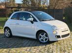 Fiat500c sport 2014 met 49 xxx km 1.2 benzine, Auto's, Voorwielaandrijving, Cabriolet, Parkeersensor, Wit