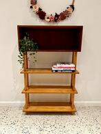 Vintage stokkenkast / wall unit / kast  Lutjens, Huis en Inrichting, Ophalen, Met plank(en), Gebruikt, 100 tot 150 cm