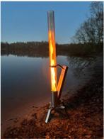 Terrasverwarmer terrashaard terraskachel op pellets, Ophalen, Zo goed als nieuw