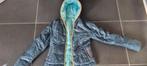 blauw groene jas KJus maat smal of 36 - 38, Kjus, Blauw, Ophalen of Verzenden, Zo goed als nieuw
