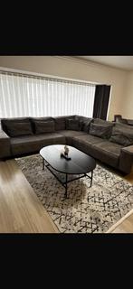 Hoekzetel + salontafel + tapijt + 8 eetstoelen – goede staat, Ophalen, Zo goed als nieuw