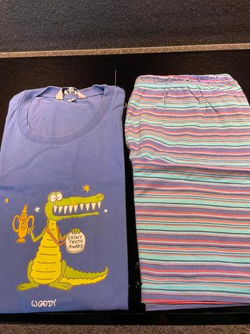 Woody herenpyjama maat M ( korte mouwen en korte broek) beschikbaar voor biedingen