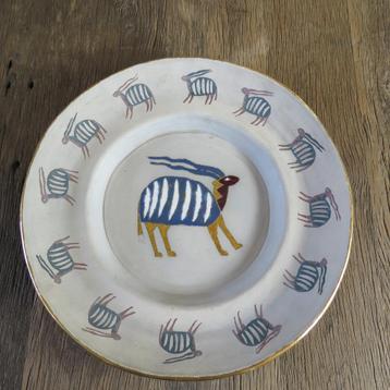 Vintage artistieke studio keramiek schaal 45 cm beschikbaar voor biedingen