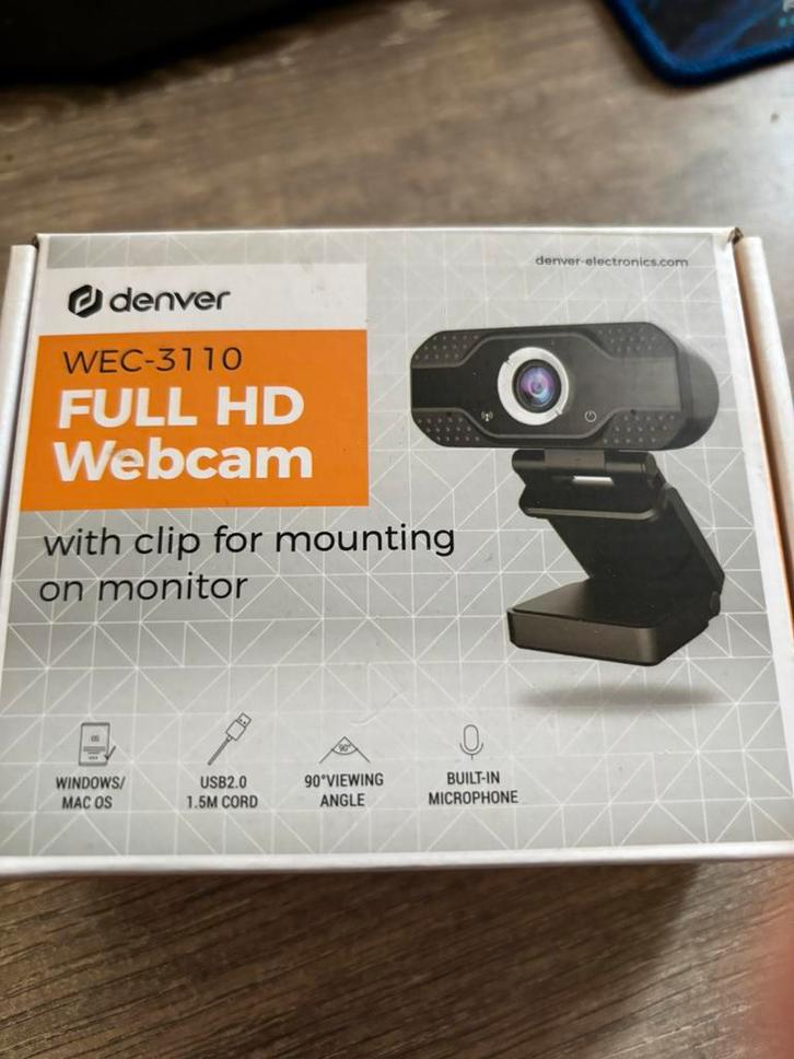 Denver WEC-3110, Informatique & Logiciels, Webcams, Comme neuf, Enlèvement