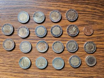 Munten 2 euro e.a. beschikbaar voor biedingen
