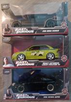 3delig lot fast furious jada 1/24, Hobby en Vrije tijd, Modelauto's | 1:24, Ophalen of Verzenden, Nieuw, Auto, Jada