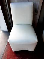 4 stoelen op wieltjes, Huis en Inrichting, Gebruikt, Wit, Ophalen