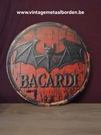 Vintage metaal bacardi bord 20x20, Verzamelen, Ophalen of Verzenden, Zo goed als nieuw, Reclamebord