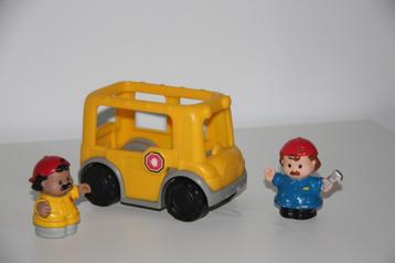 little people 2 mecaniciens met busje, Ophalen of Verzenden, Gebruikt, Speelset