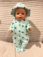 407. Babyborn: Nieuwe mintgroene onesie met bollen, Ophalen of Verzenden, Nieuw, Babypop