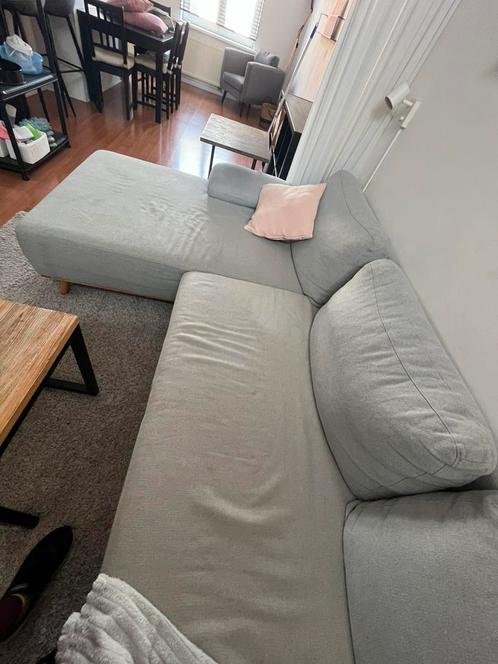 Comfortabele grijze zetel Maisons du Monde - gratis, Huis en Inrichting, Zetels | Zetels en Chaises Longues, Gebruikt, Vierpersoons of meer
