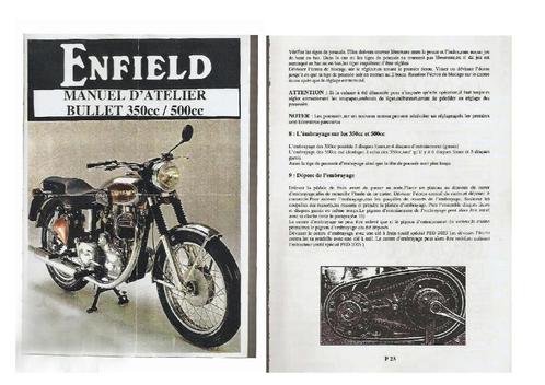 RTM 350 - 500 Royal-Enfield „Bullet” in het Frans., Motoren, Handleidingen en Instructieboekjes, Verzenden