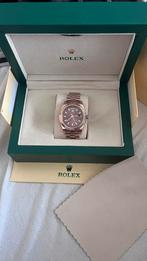 Rolex Daydate Chocolate Gold, Kleding | Heren, Ophalen of Verzenden, Zo goed als nieuw