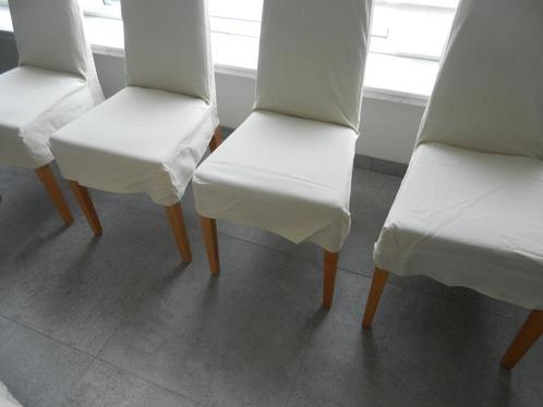 stoelen - eetkamerstoelen - 4 stuks - prima staat, Huis en Inrichting, Stoelen, Zo goed als nieuw, Vier, Hout, Stof, Overige kleuren