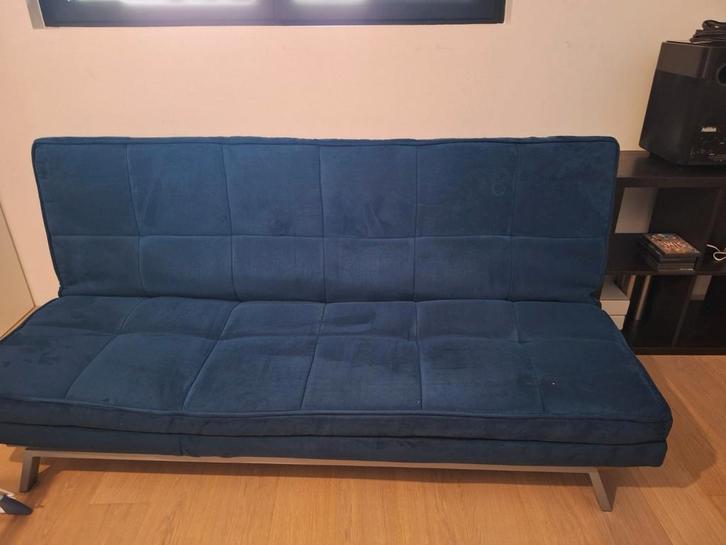 zetel/ 2 persoonsbed met een extra aparte topper, Huis en Inrichting, Slaapkamer | Slaapbanken, Zo goed als nieuw, Ophalen