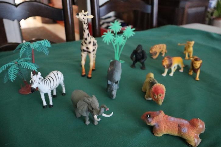 19 delige safari/dierentuin speelgoeddieren set, Kinderen en Baby's, Speelgoed | Educatief en Creatief, Ontdekken, Ophalen of Verzenden