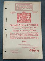 Britse small arms training pamphlet range courses 1942, Ophalen of Verzenden