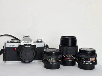 Minolta XG-1(n) Kit (35mm, 50mm en 135mm) beschikbaar voor biedingen