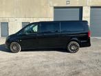 Mercedes Vito Long 6 Place Double Cabine, Auto's, Monovolume, Zwart, Leder, Diesel