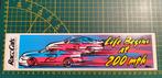 Sticker Bumper 'Life begins at 200mph' NASCAR, Verzamelen, Ophalen of Verzenden