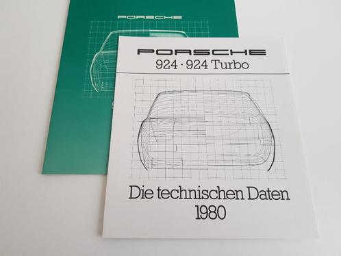 Brochure originale Porsche 924 | 924 Turbo + supplément 1980, Livres, Autos | Brochures & Magazines, Porsche, Enlèvement ou Envoi
